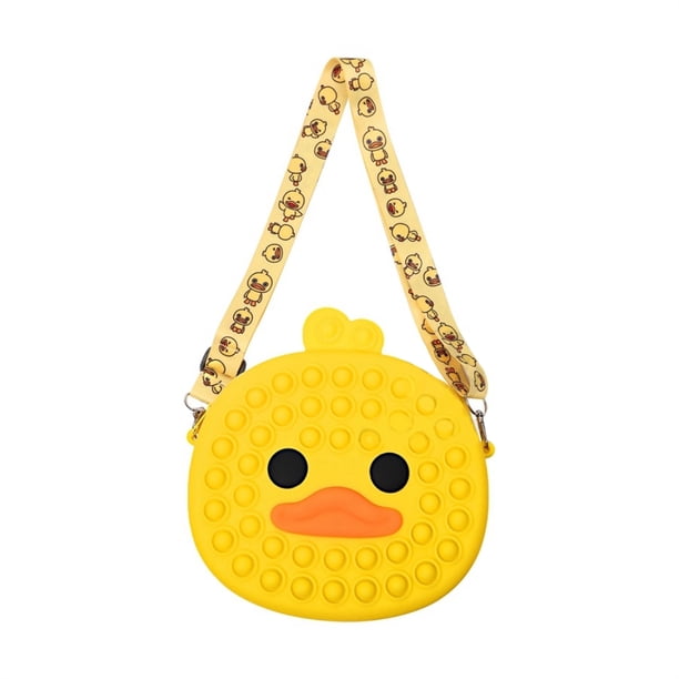Bolsa De Almacenamiento De Pato Para Autismo, Necesidades Especiales, Alivia El Estrés, Juguete Sensorial De Burbuja De Empuje, Bolsa Cruzada De Silicona Para Niños Y Adultos Advancent AP007593-01