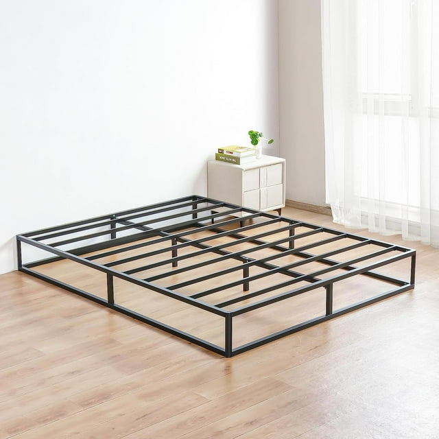 9 Inch Modern Metal Platform Bed Frame,, No Box Spring Needed, Black,