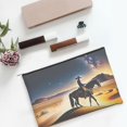 thumbnail image 6 of Susaid Azure Sky Western Desert Cowboy Print Makeup Mini Bags for Women Multi Color Cosmetics Bag Travel Toiletry Bag Pencil Pouch Blank Makeup Bags with Zipper, 6 of 7