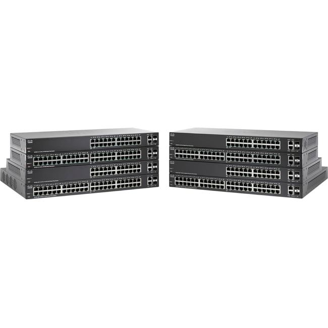 Cisco SG220-50P Ethernet Switch Manageable 2 Layer Supported Desktop, Rack-mountable Lifetime Limited Warranty by Cisco