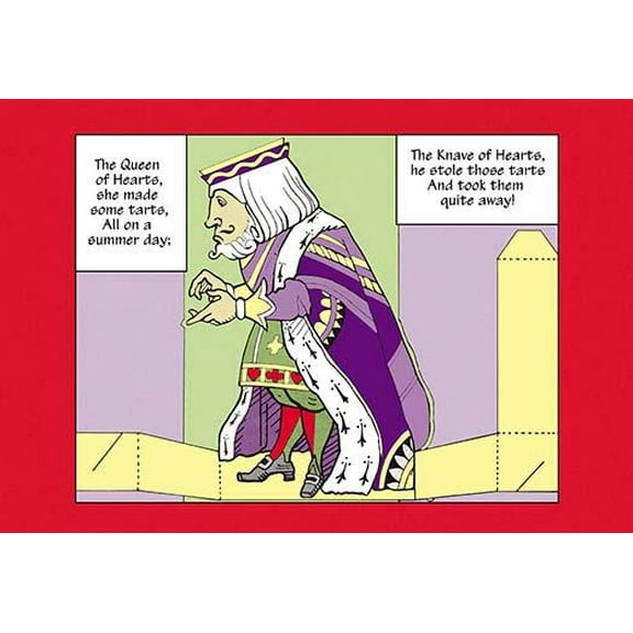 Alice in Wonderland: The King of Hearts- Fine Art Canvas Print (20" x 30")