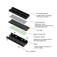 thumbnail image 4 of M.2 NVMe Heatsink, Safe Stable Double Sided Aluminium Alloy NVMe 2280 SSD Heatsink  for Desktop, 4 of 7