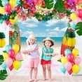 thumbnail image 4 of 7x5FT Hawaii Backdrop Summer Tropical Beach Backdrop Flowers Blue Sky Surfboard Luau Backdrop Birthday Party Decorations, 4 of 5