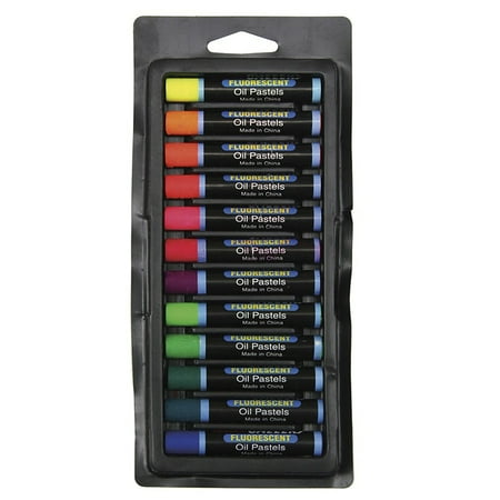Chenille Kraft CK-1314 Oil Pastels 12 Pc Set Fluorescent