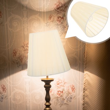 Cloth Lampshade Lamp Shade Clip On Bulb Wall Light Shade Dusty Lamp Shade For Home, Black