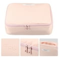 thumbnail image 3 of Unique Bargains Floral Makeup Bag Zipper Flower Cosmetic Pouch Pink, 3 of 6