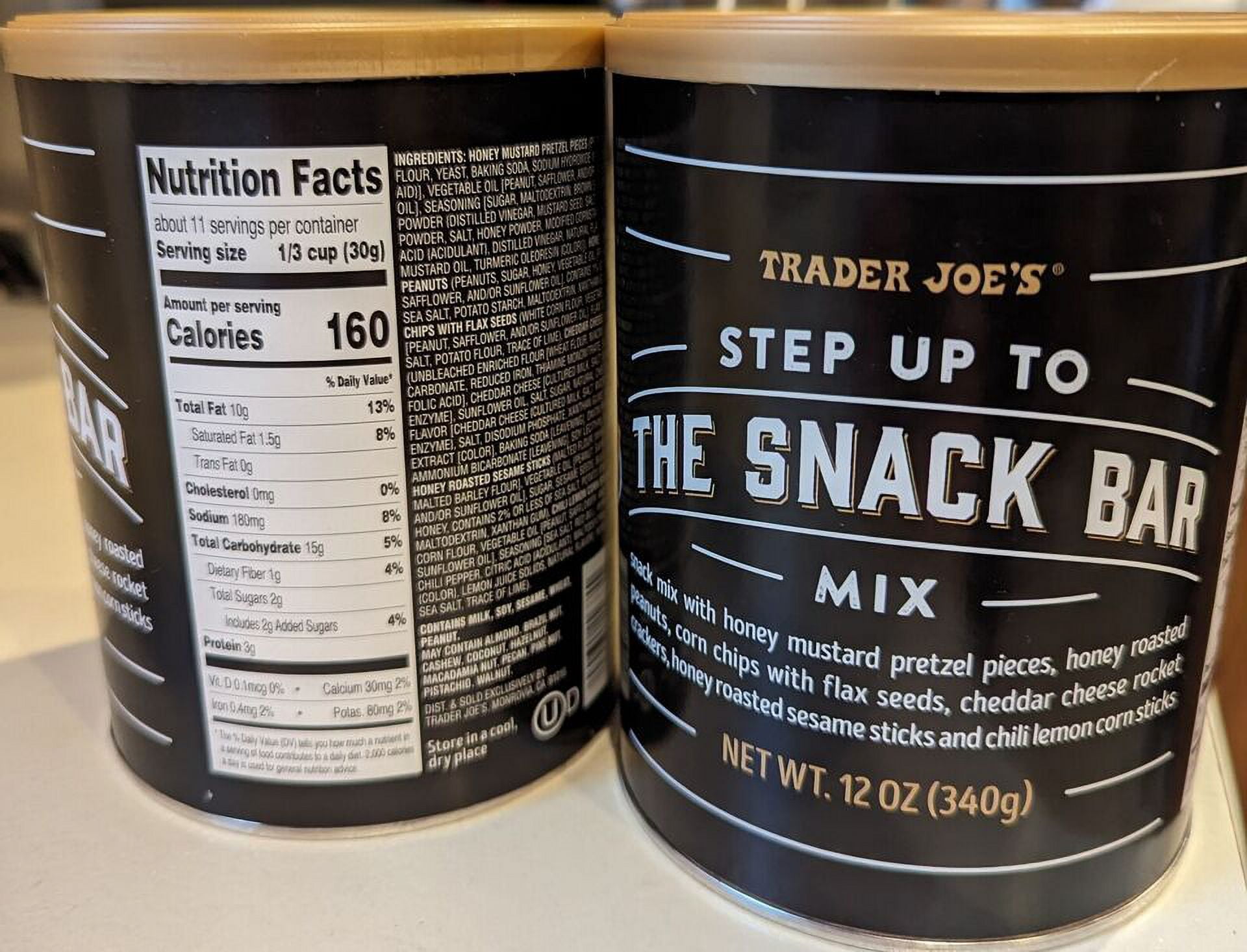 2 Packs Trader Joe's Step Up To The Snack Bar Mix 12 oz Each Pack, Total 24 oz