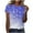 Blue(Type 62), variant on Women'S T Shirts Short Sleeve Tees Sparkling Crystal Graphic Loose O-Neck Plus Size Summer Tops