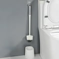 thumbnail image 1 of Xihbxyly Juego de Escobilla de Inodoro con Mango Largo Antirayaduras, Diseño Ergonómico para Colgar En La Pared, Eliminación Eficaz de Manchas, Almacenamiento Compacto, Uso En El Baño Doméstico, Herr, 1 of 7