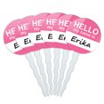 thumbnail image 1 of Erika Hello My Name Is Cupcake Picks Toppers - Set of 6, 1 of 1