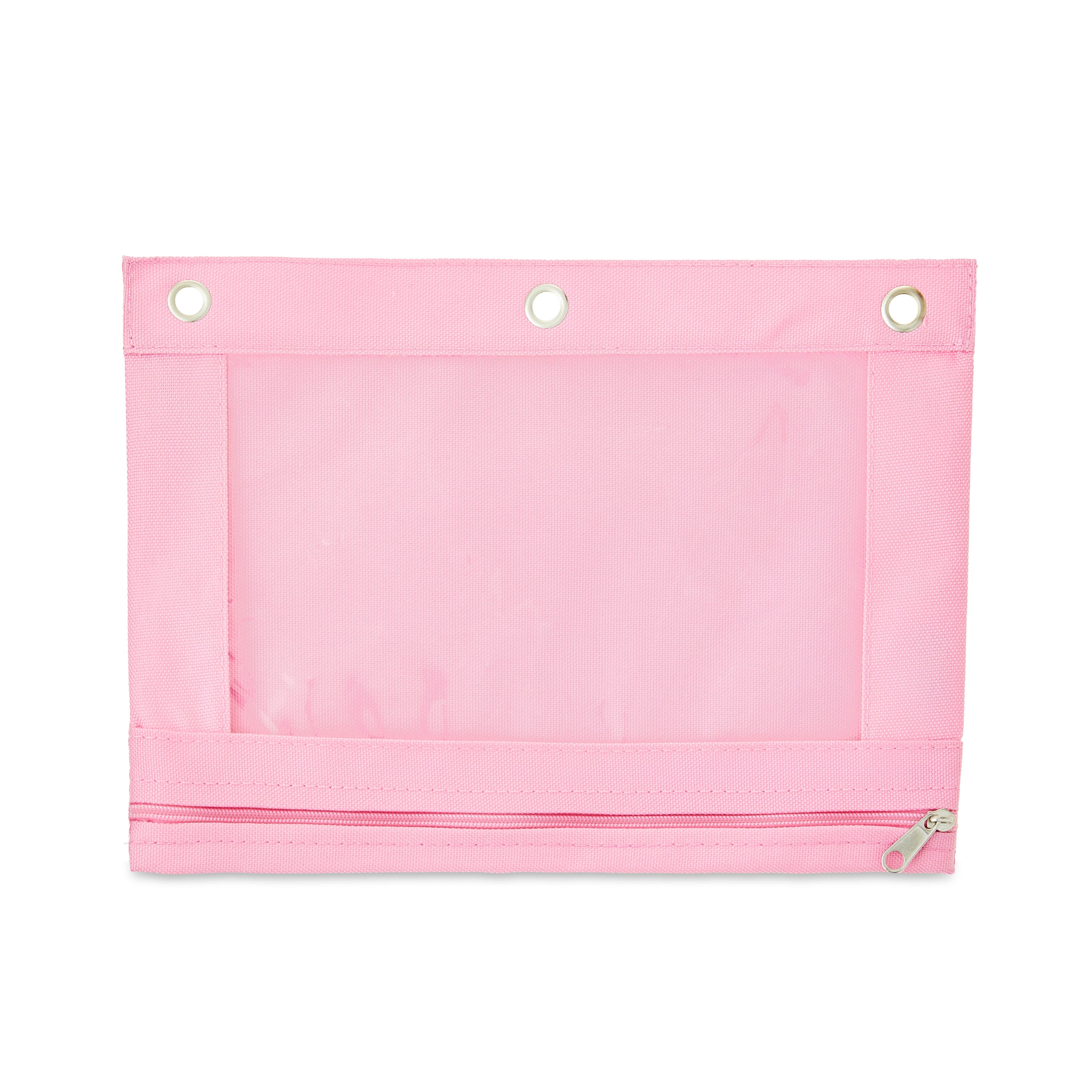 Pen+Gear Solid Binder Pouch, Pink, 10.25 in x 7.25 in