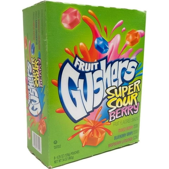 GUSHERS SOUR BERRY 4.25 Oz. 8 Count (Pack Of 6)