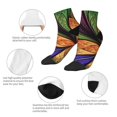 thumbnail image 5 of Fuzoiu Multicolored Beautiful Flower1 Print Adult Socks, Crew Moisture-wicking Socks, Unisex Cushion Crew Socks,Casual Sports Ankle Socks, 5 of 7