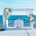thumbnail image 2 of PENGXIANG Simulation Rose Eucalyptus Arch Flower Decoration Outdoor Wedding Corner Flower, 2 of 11