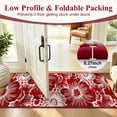thumbnail image 6 of Findosom Runner Rug for Hallway 2x6 ft,Non-slip Machine Washable Runners Flower Floor Mats Low Pile Carpet Rug Runner with Rubber Backing for Entryway Doormat Bathroom Kitchen Laundry Room,Red, 6 of 9