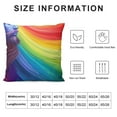 thumbnail image 5 of RUIYC Throw Pillow Covers Colorful Rainbow Lines Design Square Pillowcase for Home Decor Sofa Car Bedroom Pillow case, 5 of 5