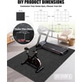 thumbnail image 6 of JoanKaren 0.75" Thick Puzzle Exercise Equipment Mat,12 Tiles,48 Sq ft EVA Foam Interlocking Tiles for Exercise,Gymnastics, and Home Gym Protective Flooring in Black, 6 of 7