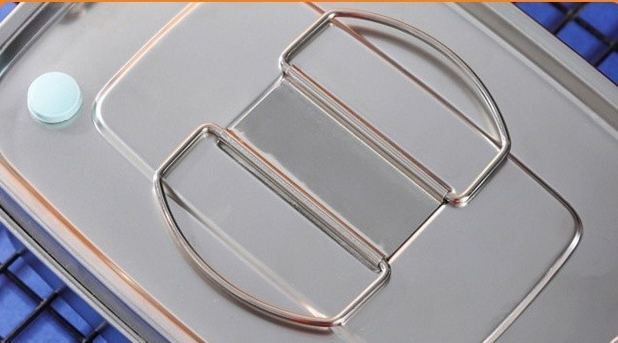 1Pc Stainless Steel Bento Box Metal Lunch Box Food Storage Containers Metal Lunch Container, Lockable Clips to Leak Proof, Reusable Dishwasher Safe Lunch Snack Boxes for Work, Picnic (1100ml)
