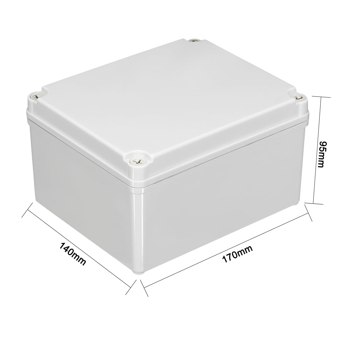 170*140*95mm Electronic ABS Plastic DIY Junction Box Enclosure Case Gray