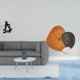 thumbnail image 2 of Escultura de figura moderna abstracta, reloj de pared decorativo, adorno coleccionable, estatua, reloj artístico para sala de estar, dormitorio, estan, 2 of 8