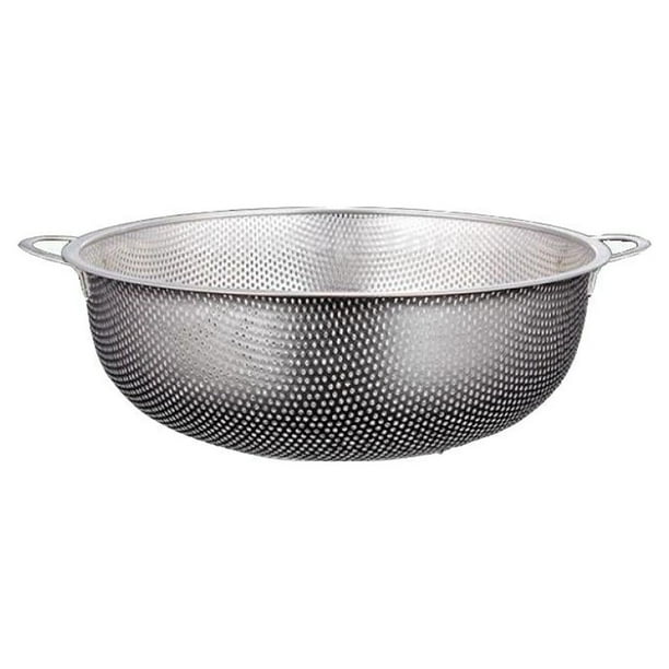 Colador de material acero Inoxidable Colador de Cuenco de de Escurridor de Fideos 38cm