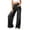 Black, variant on KKBOTIVE Women Sweatpant Jeans Fashion Denim Pants High Waisted Stretchy Pull On Wide Leg Jeans with Pocket Blue, Size: XL