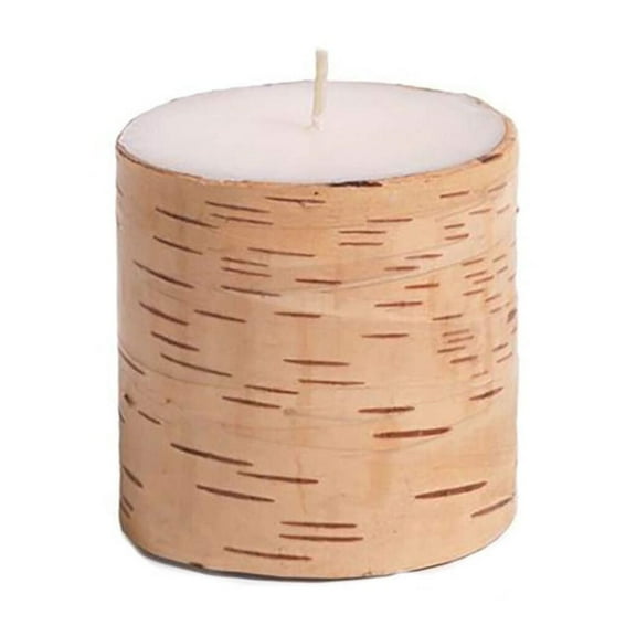 Scented Birchwood Pillar Candle