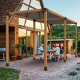 thumbnail image 2 of Choco Moon 4"x4" Pergola Bracket Kit, 4pcs 4-Way Heavy Duty Corner Brackets, DIY Post Base Set for Outdoor Patio Canopy, Patio Pergolas, Log Cabin Hardware, Easy Install Wooden Beams, 2 of 11