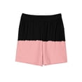 thumbnail image 3 of AJTQTH Girls Boys Kids Colorblocked Shorts Elastic Waist Short Pants Trunks with Pockets Summer Casual Comfy Clothes for Multi-Occasions Pink 9 Years, 3 of 4
