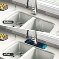 thumbnail image 4 of Pofeuu Blue Marble And Gold Print Splash Guard for Sink Faucet Sink Gadgets-Splash Guard Behind Faucet Drip Catcher for Kitchen, Bathroom,Sink Mat, 4 of 7