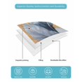 thumbnail image 5 of Quilts Twin XL Size, Navy Blue Yellow Feather Soft Comforter Bedding Set for Bed, Simpler Modern Abstract Art Lightweight Quilted Bedspread with Pillow Cover(2 Pieces) for All Season, 68x98 Inch, 5 of 6