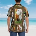 thumbnail image 6 of Guinea Pig Hawaiian Shirts For Men, Summer Short-Sleeve Relaxed-Fit Button-Down Shirts X-Large, 6 of 9