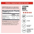 thumbnail image 5 of NatureWise Vitamin B12 Extra Strength 2500mcg - B12 Supplement for Energy + Mental Clarity & Nervous System Support - Easy-to-Swallow, Vegan & Non-GMO - USA Manufactured - 60 Tablets[60-Day Supply], 5 of 12