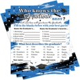 thumbnail image 1 of 50 Pcs Graduation Party Decorations 2022 Who Knows The Graduate Best Game Cards Congrats Grad Graduation Party Decor Par, 1 of 7