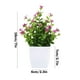 thumbnail image 3 of Artificial Plants Faux Greenery with Flowers | Realistic Plastic Decorative Potted Plant for Indoor Home, Bathroom, Kitchen, Office Desk Decor | 7x6x18cm | 1 Piece | Maintenance-Free, 3 of 6