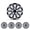13 inch- Silver Lacquer & Black Lacquer, variant on 4PCS 15 inch Universal Hubcaps for Car Truck SUV, ABS&PC Wheel Rims Cover, Snap-On White Lacquer& Black Lacquer