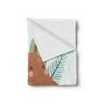 thumbnail image 2 of Saying Soft Flannel Fleece Throw Blanket, Happy Cartoon Design Flourish Moose on Exotic Leaves and Aloha Typography, Cozy Plush for Indoor and Outdoor Use, 70" x 90", Multicolor, by Ambesonne, 2 of 5