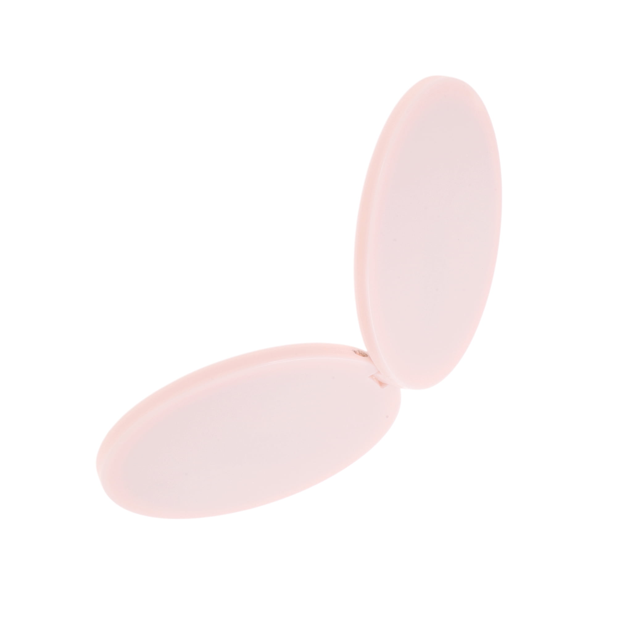 Unique Bargains 1pc Circular Folding Makeup Mirror for Personal Grooming and Travel Pink