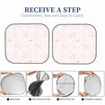 thumbnail image 5 of Kdxio Rainboe And Rabbit Print 2-Piece Sun Shade Front Windshield - Foldable Car Front Window Sunshades for Most Sedans SUV Truck, 5 of 6