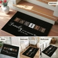 thumbnail image 5 of 2x3 Ft Entryway Area Rug, Black Kitchen Rug Runner Washable Floor Mat, Farmhouse Country Vintage Wooden Grain Plaid Non Slip Indoor Door Mat Throw Carpet for Bathroom Living Room Bedroom, 5 of 8