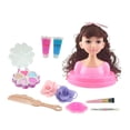 thumbnail image 3 of Juego de maquillaje cosmético y Accs DIY para niñas, cabeza de muñeca para peinados, juguetes para jugar Sunnimix Pretend Make Up for Girls, 3 of 6