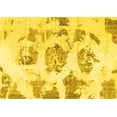 thumbnail image 1 of Ahgly Company Machine Washable Indoor Rectangle Abstract Yellow Modern Area Rugs, 7' x 10', 1 of 4