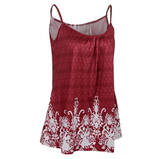 Plisado Spandex de Mujeres Apariencia Atractiva Suave Cómoda Elegante Rojo S Colco tops de las mujeres