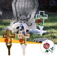 thumbnail image 3 of Metal Cross Stake Hollow Outdoor Decoration Creative Relatives Cemetery Ornament Easy Installation New, 3 of 6