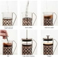thumbnail image 2 of OVENTE 20 Ounce French Press Coffee & Tea Maker, Perfect for Hot & Cold Brew, Copper FSF20C, 2 of 9