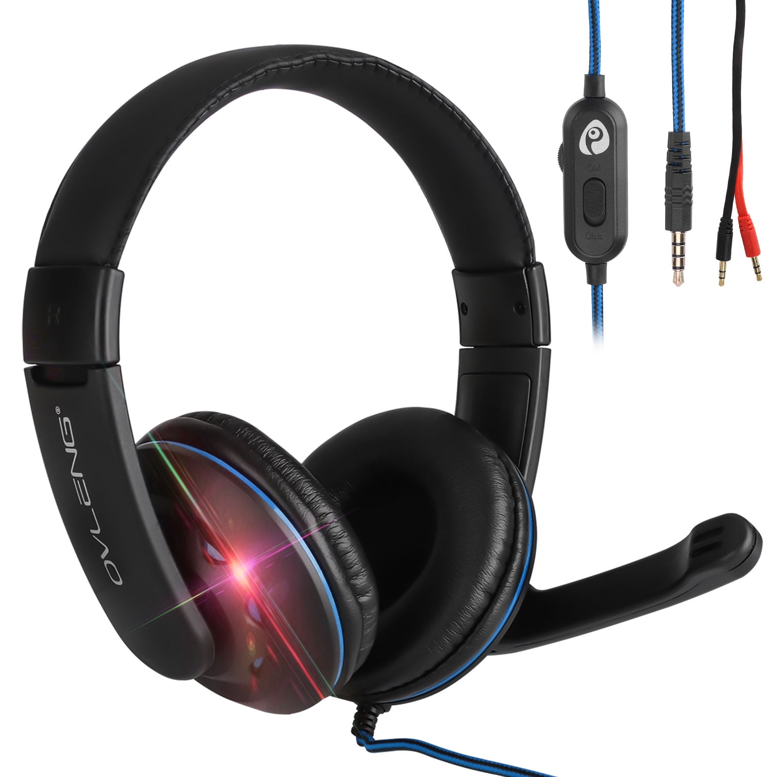 EEEkit Gaming Headset with 3D Surround Sound, PC Headset with Crystal