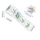 thumbnail image 3 of Christmas Optical Maser Snowman Round Christmas Decoration Sealing 1 Inch Sticker Label, 3 of 7