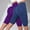 ^Light Violet, variant on FUNUONY 2 Pack Biker Yoga Shorts for Women,High Waisted Athletic Running Workout Gym Knee Length Shorts Tummy Control Hip Lifting Fitness Pants Compression Tight Fit Yoga Shorts Blackish Green L