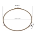 thumbnail image 2 of Uxcell Microwave Oven Glass Turntable Support Circle Fittings Roller Bracket Light Brown, 2 of 5
