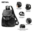 thumbnail image 4 of HuaAngel Backpack Purse for Women Leather Drawstring Anti-theft Shoulder Bag Fashion Multipurpose Travel Bag, 4 of 7